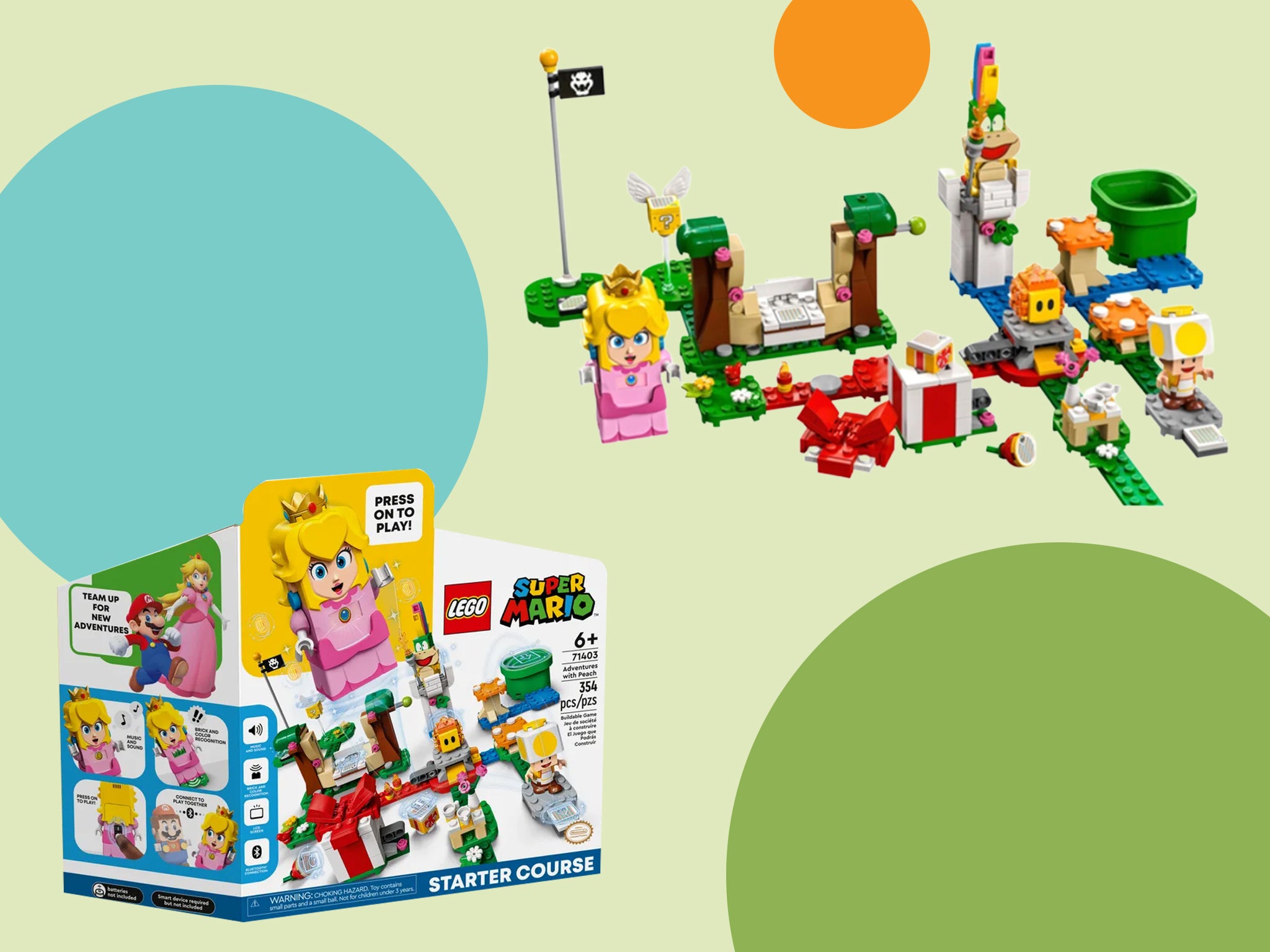 Lego mario peach hot sale